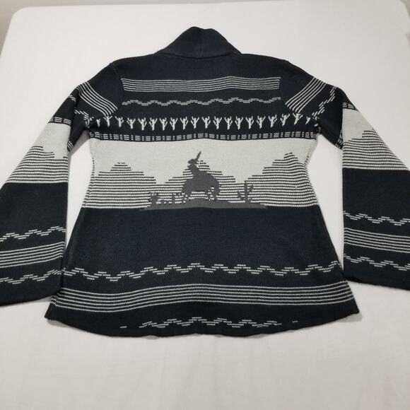 Powder River Outfitters Sweater Womens XL Cardigan Aztec Tribal Western - Picture 3 of 10